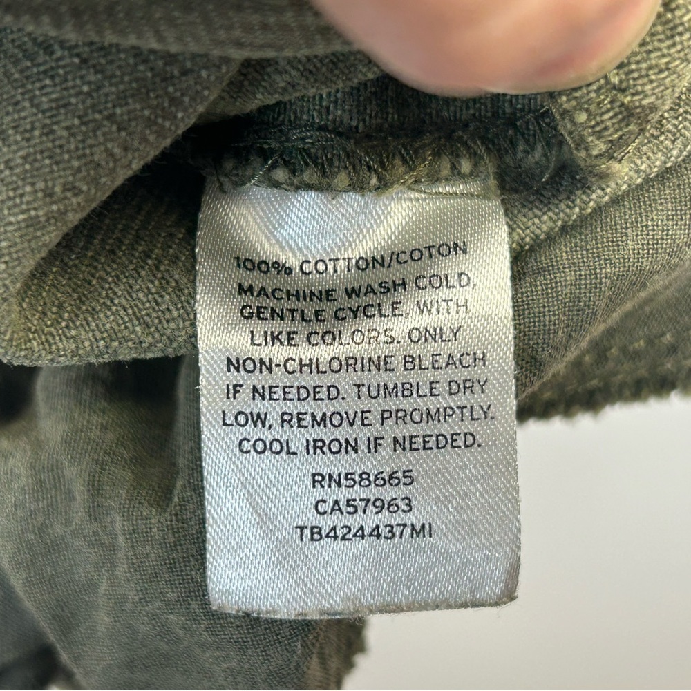 Green Utility Jacket Mens XL Pockets Full Zip Outdoor Barn Farm Military Style - Picture 9 of 15